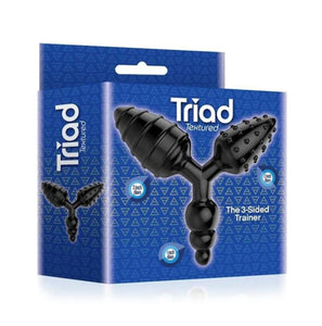 Triad 3 Way Butt Plug Textured